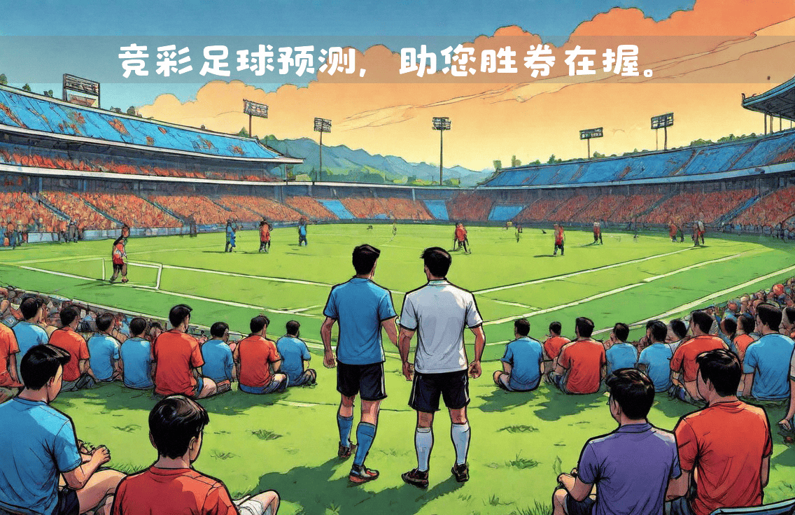 足球赛场鏖战，胜负将在球员间决定 